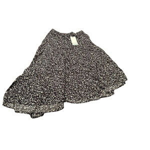 Scotch & Soda Womens Size Medium Black Blue Asymmetrical Hem Tiered‎ Skirt NWT